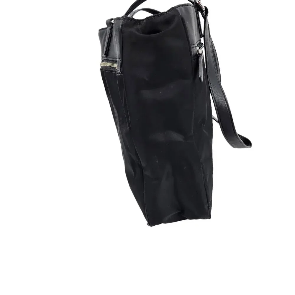 TUMI Black Nylon Leather Trimmed Travel Shoulder Professional Briefcase